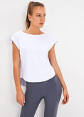 Load image into Gallery viewer, Yoga Tops for Women - Backless Summer Shirt - Personal Hour for Yoga and Meditations 
