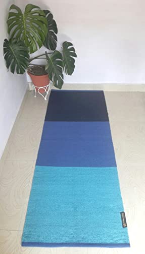 Cotton Yoga Mat Hand Woven Yoga Mat Eco Friendly Organic Handloom Mat - Personal Hour for Yoga and Meditations 