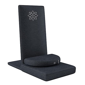 Open image in slideshow, Meditation Cushion - Folding Meditation Floor Chair with Back Support- Portable &amp; Adjustable Backrest Long-Lasting Meditation Chair for Floor Seating and Yoga - Personal Hour for Yoga and Meditations 
