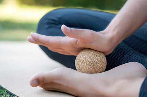 Cork Yoga Massage Ball - Cork Yoga Sphere - Personal Hour for Yoga and Meditations 