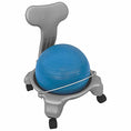 Load image into Gallery viewer, All Ages Exercise and Yoga Ball Chair - Balance Ball Chair with Wheels and Back Support - Includes Hand Pump - Personal Hour for Yoga and Meditations 
