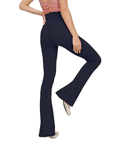 Flare Yoga Pants - Crossover High Waisted - Personal Hour for Yoga and Meditations 