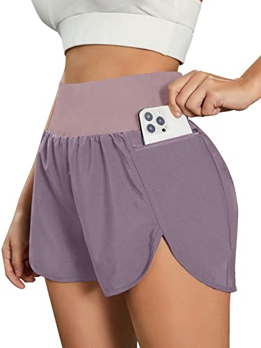 High Waisted Yoga Shorts with Tummy Control - Personal Hour for Yoga and Meditations 