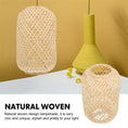 Load image into Gallery viewer, Bamboo Wicker Rattan Lampshade - Woven Lampshade Rustic Ceiling Light Cover - Zen Decor Ideas - Personal Hour for Yoga and Meditations 

