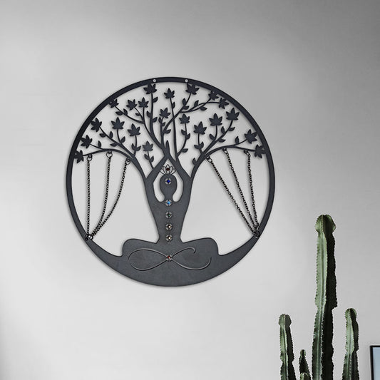 Yoga Decor - Tree of Life Buddhism Wall Decor for Mediation Room - Personal Hour for Yoga and Meditations 