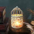 Load image into Gallery viewer, Metal Wrought Iron Birdcage Candle Holder - Zen Decoration - Personal Hour for Yoga and Meditations 

