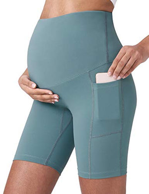 Open image in slideshow, Maternity Legging with Pockets - maternity workout shorts - Personal Hour 

