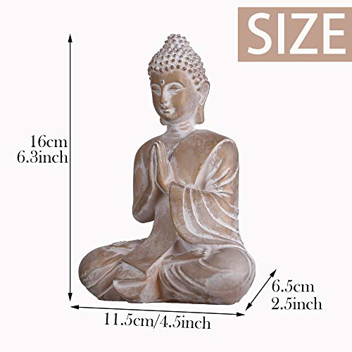 Yoga Decor - Meditation Gift - Buddha Statue, Meditating Buddha Serene Decorative Figurine for Home - Personal Hour for Yoga and Meditations 