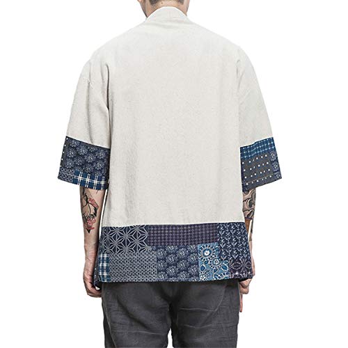 Meditation Robe Men's Cotton Kimono Jackets - Personal Hour for Yoga and Meditations 