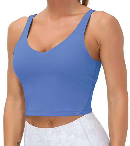 Sports Bra Wirefree Padded Medium Support Yoga Bras - Workout Tank Tops - Personal Hour for Yoga and Meditations 