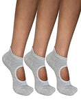 Load image into Gallery viewer, Yoga and Pilates Socks - Non-Slip Cotton Full Toe Socks with Grips for Pilates, Dance, Barre, Fitness and Ballet - Personal Hour for Yoga and Meditations 

