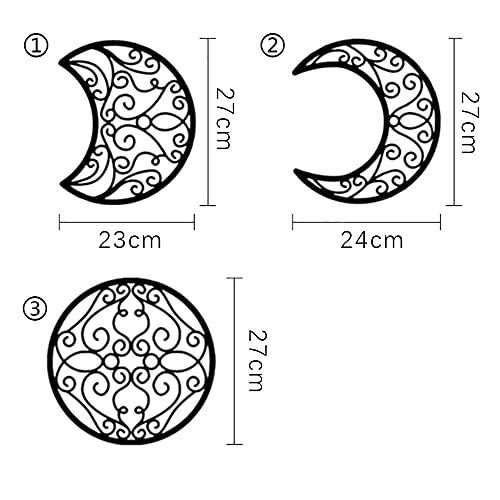 Boho Aesthetic Moon Decoration Wall Art (5 Pieces) - Personal Hour for Yoga and Meditations 