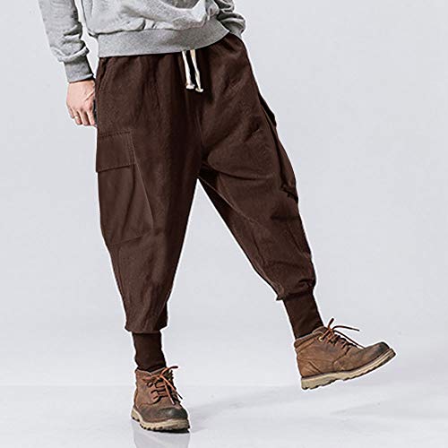 Zen and Yoga Loose Men's Joggers Pants - Personal Hour for Yoga and Meditations 