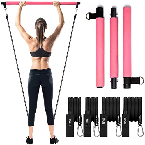 Yoga and Pilates Gift -  Bar Kit with Resistance Bands - Bunddle - Personal Hour for Yoga and Meditations 