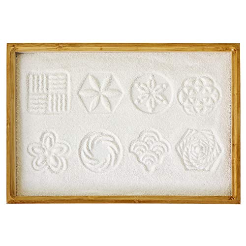 Zen Garden Stamps Rake Gifts - Patterns Sand Play Therapy Kit - Women Zen Gifts - Personal Hour for Yoga and Meditations 
