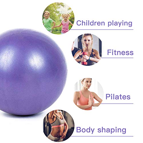 Mini Yoga Balls - 9 Inch Exercise Pilates Ball - Personal Hour for Yoga and Meditations 