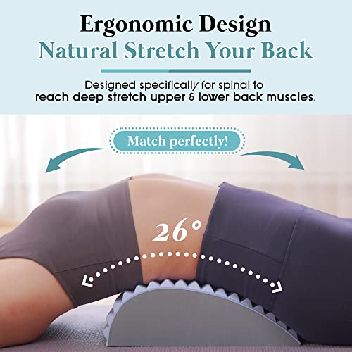 Yoga Stretcher Pillow Cushion for Neck & Lower Back - Personal Hour for Yoga and Meditations 