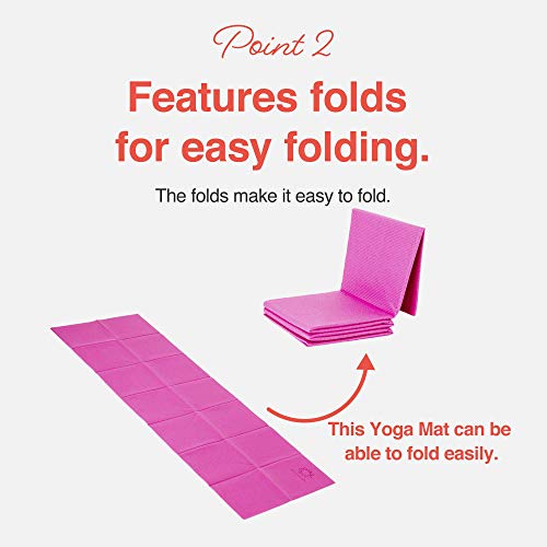 Folding Yoga  Mat - Easy to Carry Yoga Mat - Personal Hour for Yoga and Meditations 