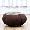 Load image into Gallery viewer, Meditation Cushion Set – 1 Round Yoga Pillow and 1 Square Roll-Up Mat Filled with Eco-Friendly Kapok - Personal Hour for Yoga and Meditations 
