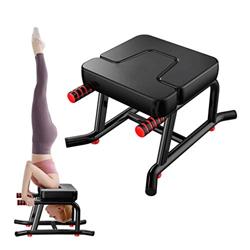 Stable Yoga Headstand Bench -Yoga Inversion Chair with Armrests and Thickened Shoulder Cushion - Personal Hour for Yoga and Meditations 