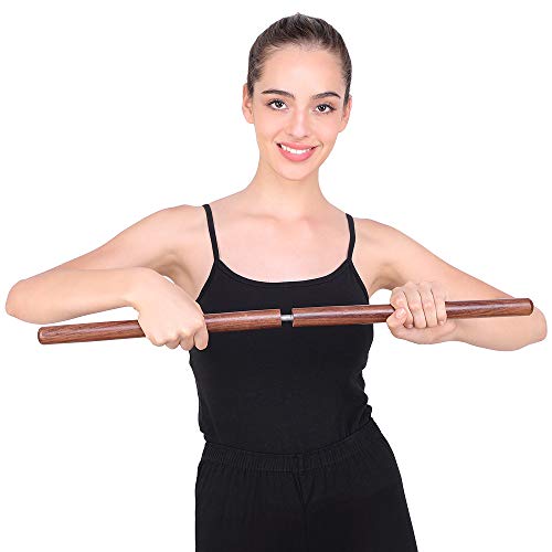 Wooden Pranayama Stick - Detachable Robust Yoga Pole - Personal Hour for Yoga and Meditations 