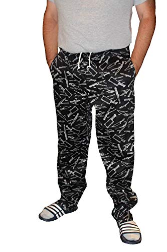 Men Cotton Baggy Pants with Cargo Pockets - Loose Pants for Zen and Meditation - Personal Hour for Yoga and Meditations 