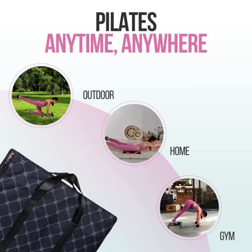 Pilates Reformer for Home - Pilates Yoga Portable Trainer Bundle - Personal Hour for Yoga and Meditations 