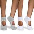 Load image into Gallery viewer, Yoga Socks for Women and Girls, Non-Slip Cotton Full Toe Socks with Grips for Pilates, Dance, Barre, Fitness and Ballet - Personal Hour for Yoga and Meditations 
