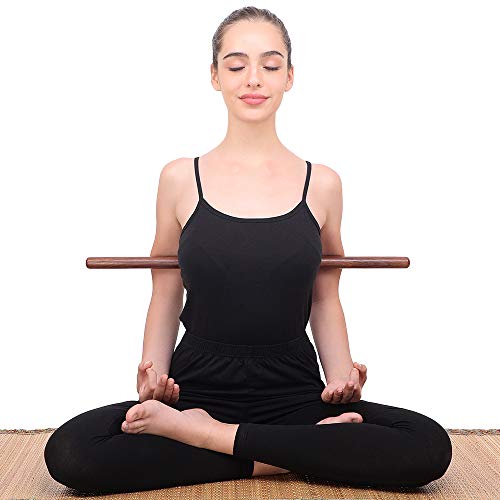 Wooden Pranayama Stick - Detachable Robust Yoga Pole - Personal Hour for Yoga and Meditations