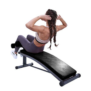 Open image in slideshow, Yoga and Sit Up Bench with Reverse Crunch Handle - Solid Ab Workout Equipment - Personal Hour for Yoga and Meditations 
