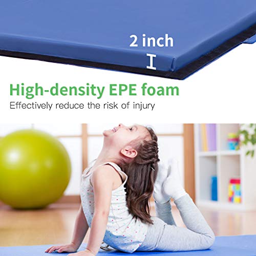 Gymnastics Mat - Folding Lightweight Thick Fitness Yoga Exercise Mat - Personal Hour for Yoga and Meditations 