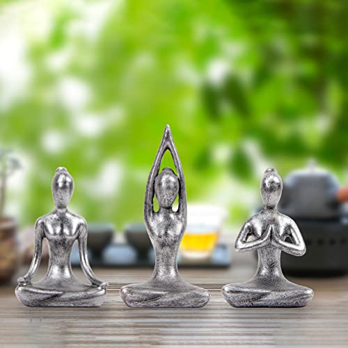 Yoga Decor - Yoga Meditation and Zen Decor,Yoga Pose Statue Home Decoration,Zen Yoga Figurine for Spiritual Room - Personal Hour for Yoga and Meditations 