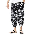 Load image into Gallery viewer, Meditation Clothes - Men's Harem Capri Pants, Wide Leg Mens Capris for Yoga and Zen - Personal Hour for Yoga and Meditations 
