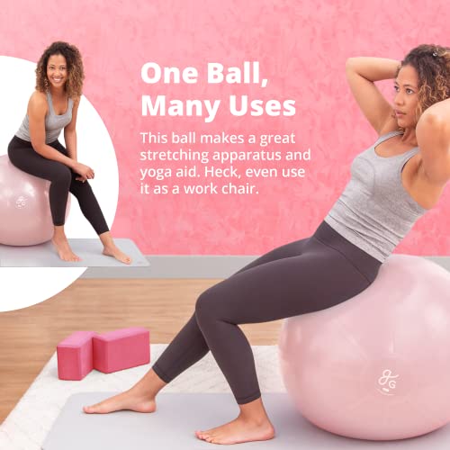 Yoga Ball for Working Out, Balance and Stability - Personal Hour for Yoga and Meditations 