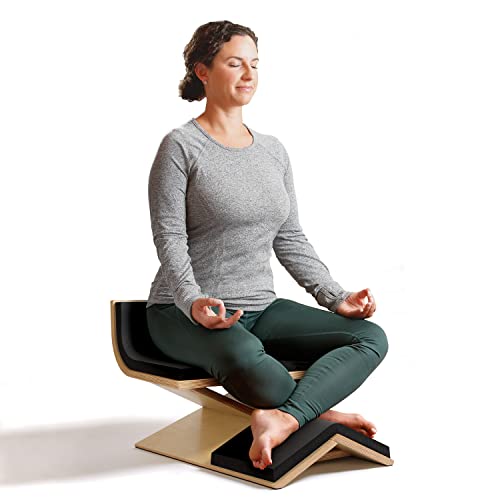 Himalaya Meditation Chair with Back and Leg Support - Zen Decor Ideas - Personal Hour for Yoga and Meditations 