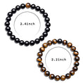 Load image into Gallery viewer, Balanced Bracelets-Black Matte Agate -  Distance Bracelets For Couples(2 pcs) - Personal Hour for Yoga and Meditations 
