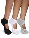 Load image into Gallery viewer, Yoga and Pilates Socks - Non-Slip Cotton Full Toe Socks with Grips for Pilates, Dance, Barre, Fitness and Ballet - Personal Hour for Yoga and Meditations 
