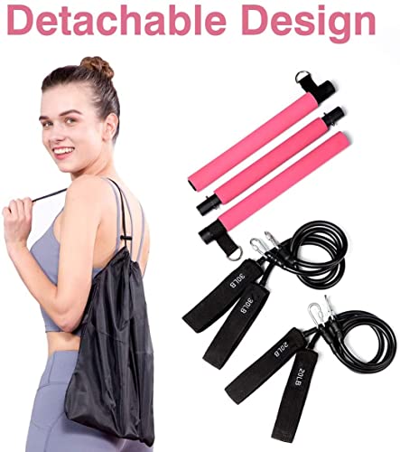 Yoga and Pilates Gift -  Bar Kit with Resistance Bands - Bunddle - Personal Hour for Yoga and Meditations 