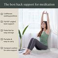 Load image into Gallery viewer, Meditation Cushion - Folding Meditation Floor Chair with Back Support- Portable & Adjustable Backrest Long-Lasting Meditation Chair for Floor Seating and Yoga - Personal Hour for Yoga and Meditations 

