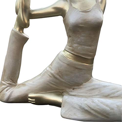 Meditation Gift - Yoga Decor - Art Abstract Yoga Figurine Statue, Home Decorative Girl Yoga Sculpture - Personal Hour for Yoga and Meditations 