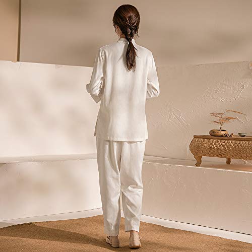 Meditation Clothes - Tai Chi Uniform Chinese Traditional Zen Meditation Suit Martial Arts Kung Fu Clothes Morning Exercises Outfit - Personal Hour for Yoga and Meditations 