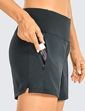Open image in slideshow, Yoga High Waist Shorts with Zip Pocket - Personal Hour for Yoga and Meditations 
