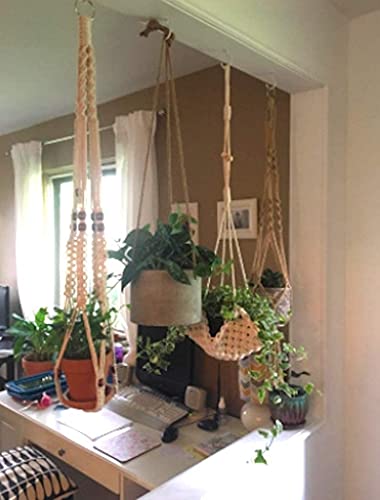 Zen Decor Ideas - Handmade Macrame Hanging Planter - Personal Hour for Yoga and Meditations 