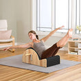 Load image into Gallery viewer, Leather Pilates Spine Corrector - Bundle with Personal Hour Yoga Mat - Personal Hour for Yoga and Meditations 
