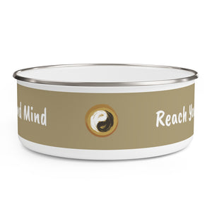 Reach your Balance - Healthy body and Mind - Enamel Bowl - Gift with Message - Personal Hour for Yoga and Meditations 