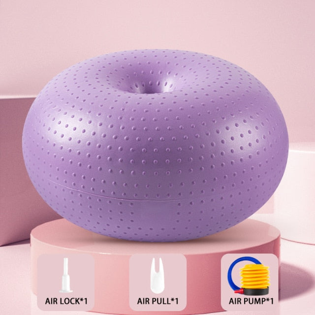 Yoga Ball -  Pilates Donut Balance Mat - Personal Hour for Yoga and Meditations 