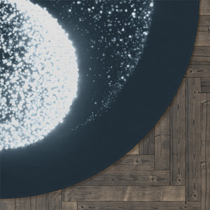 Yin Yang Round Rug - Personal Hour for Yoga and Meditations 
