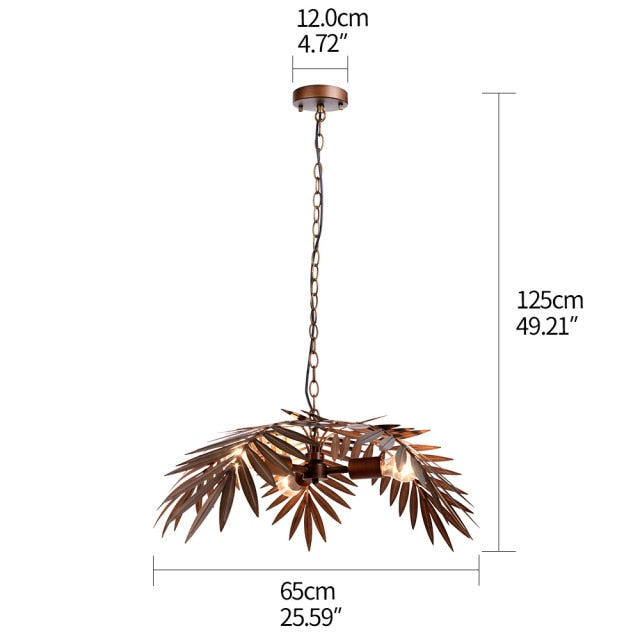 Zen Decor - Bohemian Style - Bronze Coconut Tree Lights - Personal Hour for Yoga and Meditations 