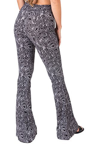 Yoga High Waisted Flare Palazzo Wide Leg Pants - Personal Hour for Yoga and Meditations 