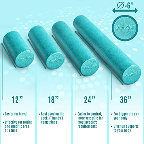 High Density Foam Rollers-EPP Round Rollers - Personal Hour for Yoga and Meditations 